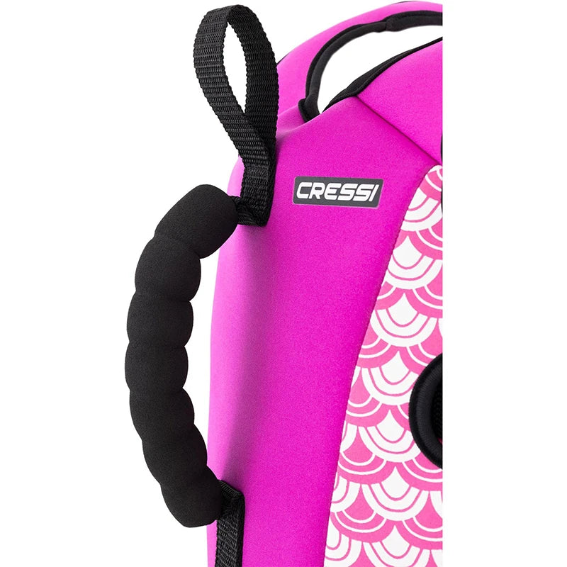 Cressi Little Turtle-Soft Neoprene Child Life Jacket, Lifetime Vest Floating Aid Vest with Double Rear Handle and Safety Buckles, Ideal Sea Rescue Jacket for Swimming and Sea, PPE Certificate