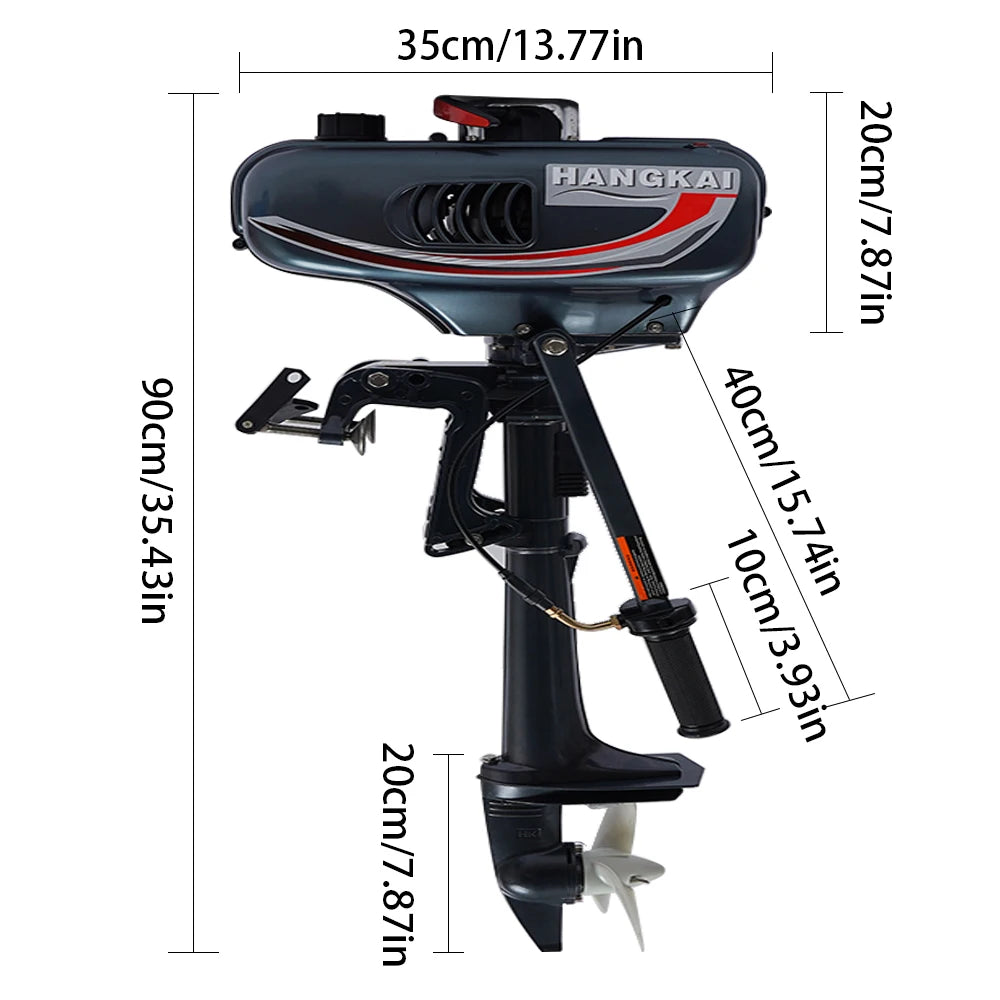 Moteur hors-bord 3,5 CV – 2 temps 49cc