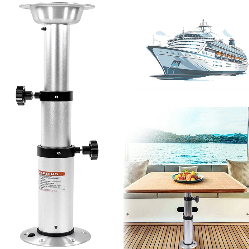 Adjustable Aluminum Alloy Boat Table Pedestal – 17 to 28 Inch Height