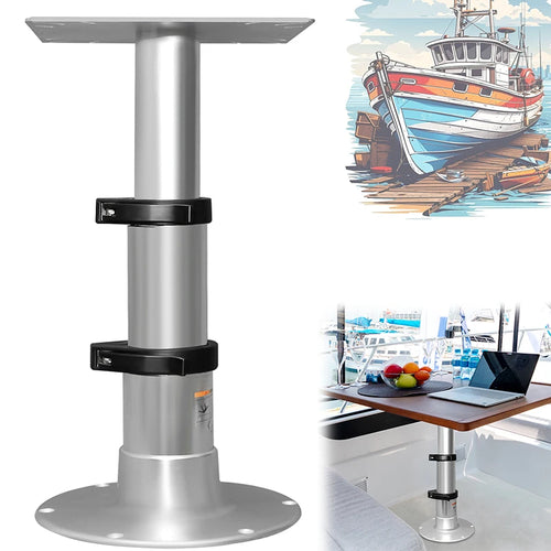 Pied de table pneumatique 3 niveaux – Hauteur réglable pour bateau