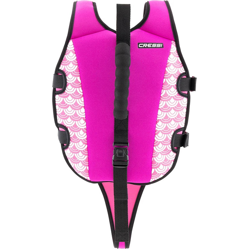 Cressi Little Turtle-Soft Neoprene Child Life Jacket, Lifetime Vest Floating Aid Vest with Double Rear Handle and Safety Buckles, Ideal Sea Rescue Jacket for Swimming and Sea, PPE Certificate