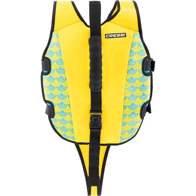 Cressi Little Turtle-Soft Neoprene Child Life Jacket, Lifetime Vest Floating Aid Vest with Double Rear Handle and Safety Buckles, Ideal Sea Rescue Jacket for Swimming and Sea, PPE Certificate