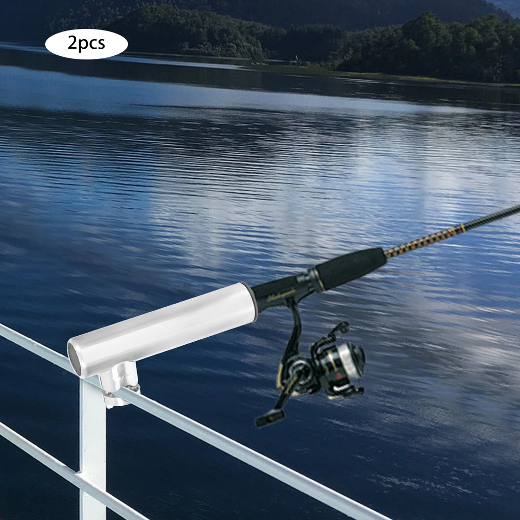 Porte-cannes à pêche inox 360° – Lot de 2