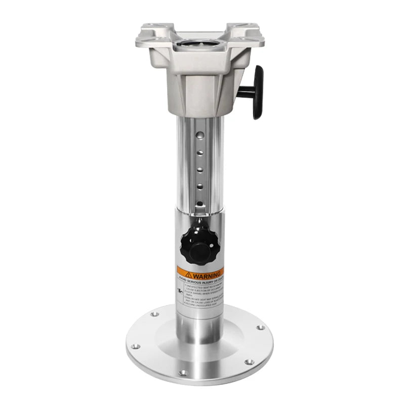 Aluminum Adjustable Boat Seat Pedestal – Height Locking Base from 13" to 18", Marine Chair Mount for Fishing Boats & Yachts