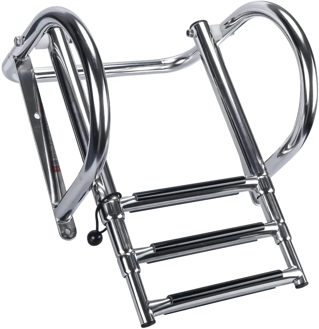 Stainless Steel Boat Ladder – 3-Step Folding & Sliding | Boat & Yacht