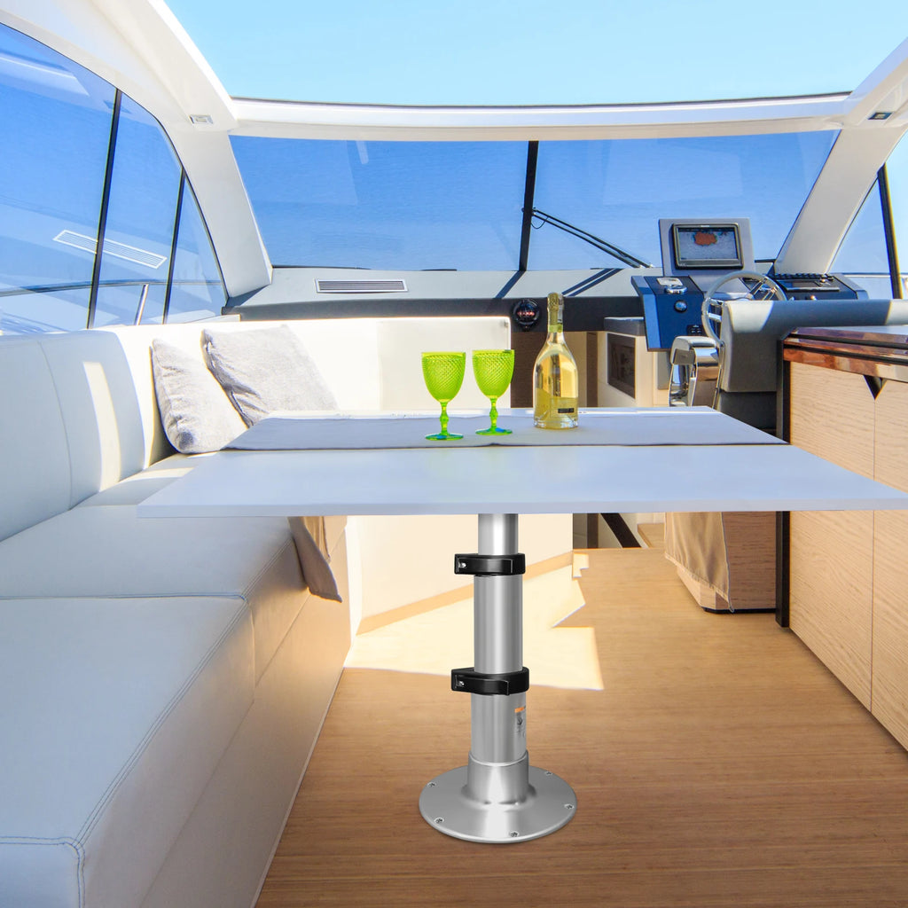 Pied de table pneumatique 3 niveaux – Hauteur réglable pour bateau