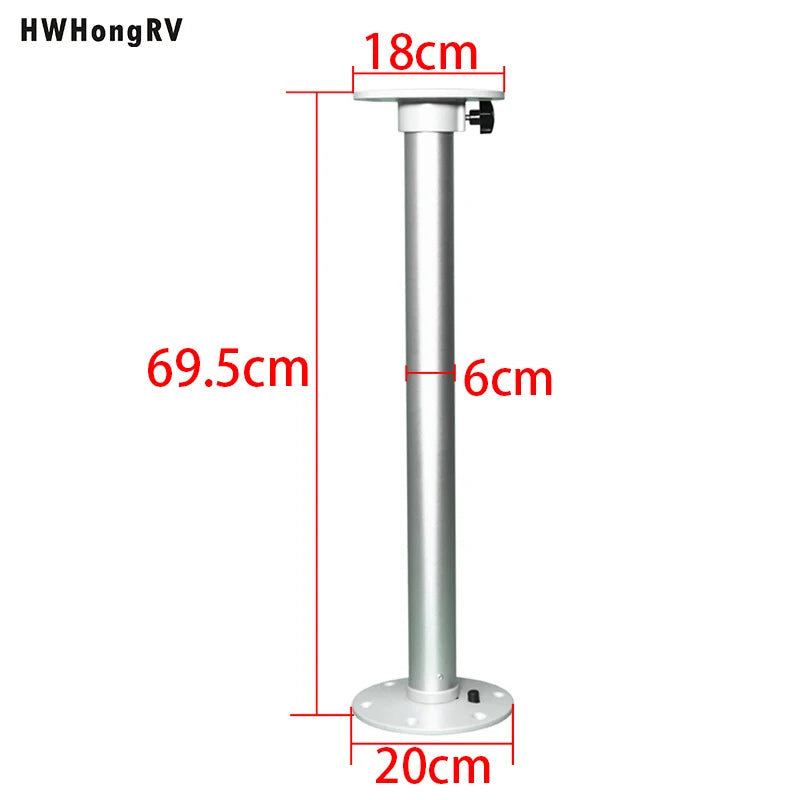Manufacturers' Select  RV or Boat Table Leg System. SurFit  Leg Sets, Silver, Surface Mount with Aluminum Floor and Table Bases