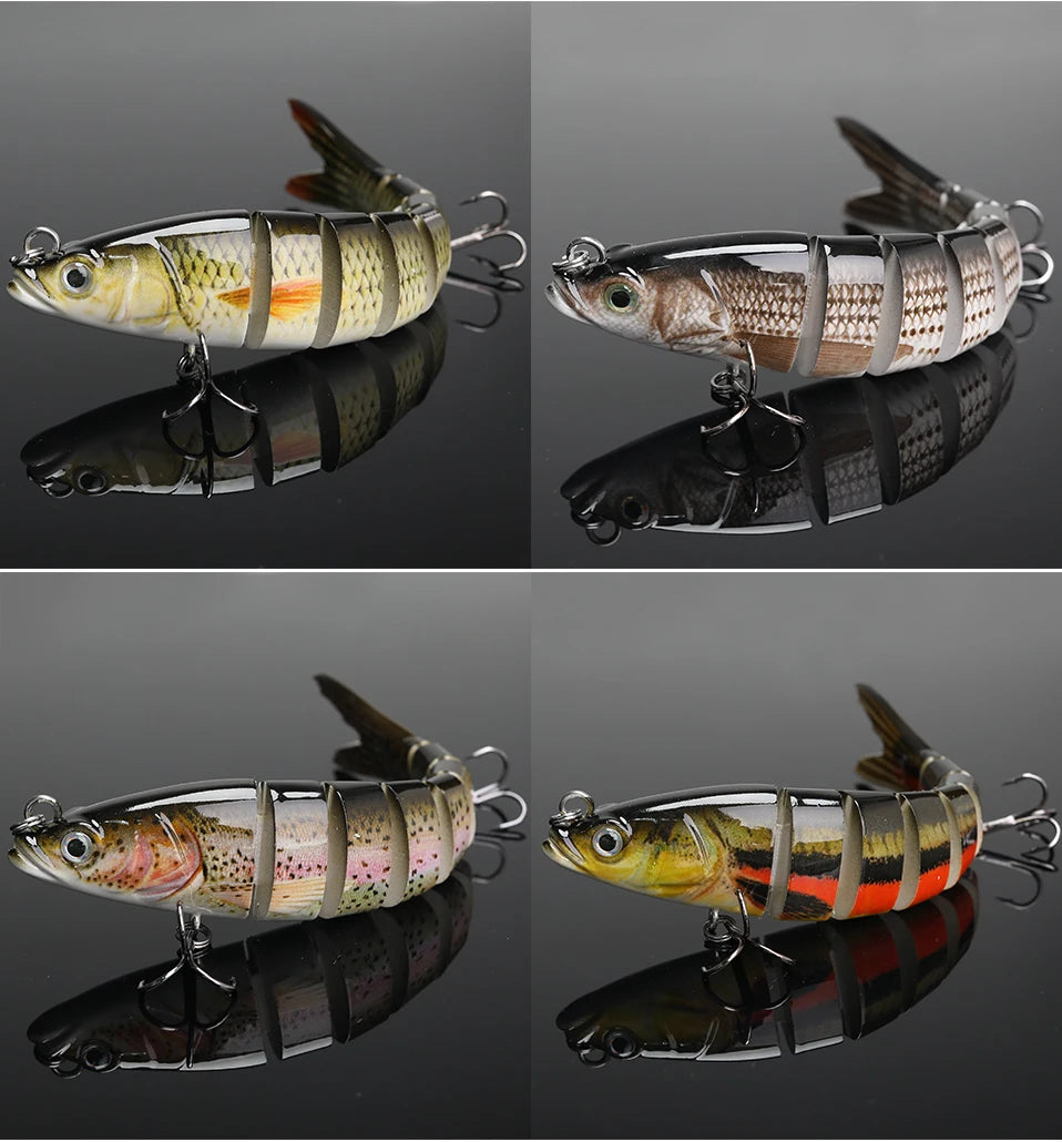VTAVTA 10/14cm Sinking Wobblers Fishing Lures Jointed Crankbait Swimbait 8 Segment Hard Artificial Bait For Fishing Tackle Lure