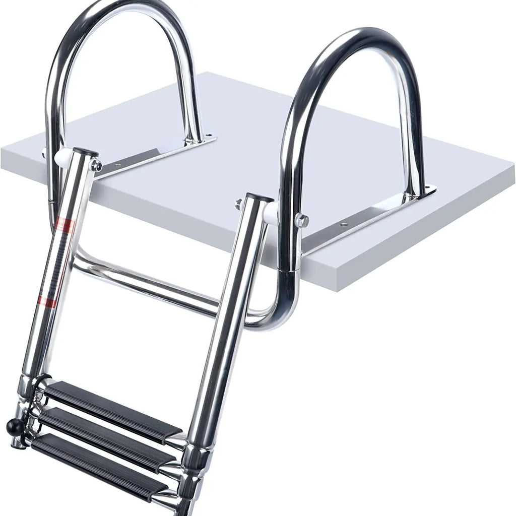 Stainless Steel Boat Ladder – 3-Step Folding & Sliding | Boat & Yacht