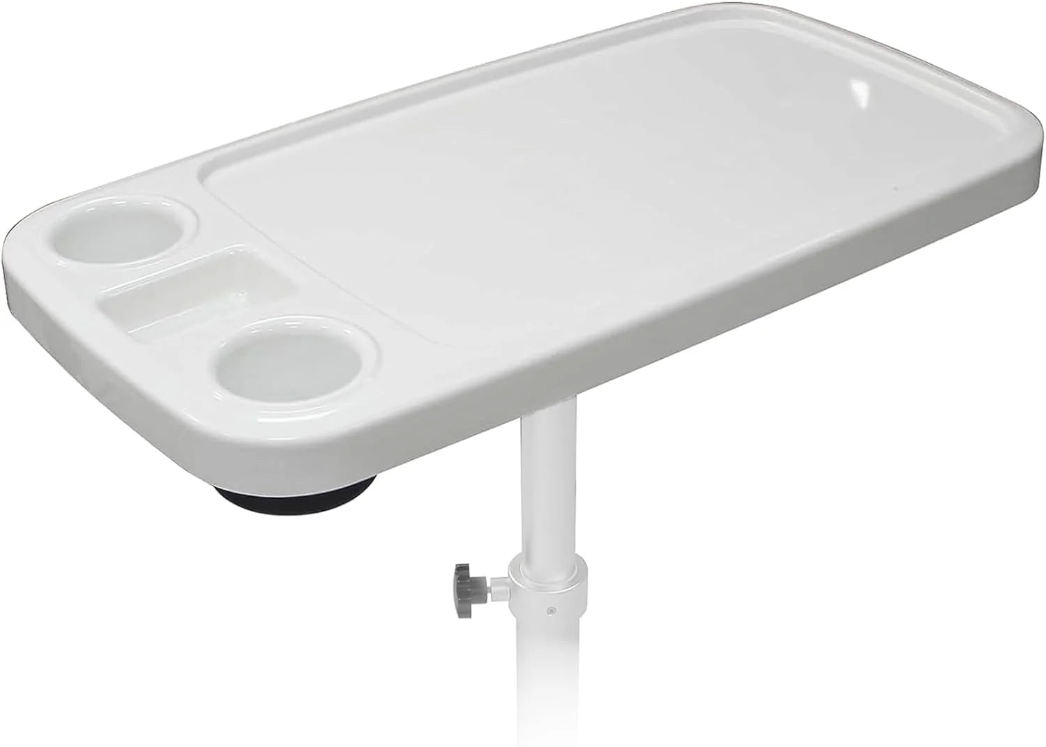 Plateau de table marin ABS 86x46 cm – Porte-gobelets & support téléphone | Bateau & Yacht