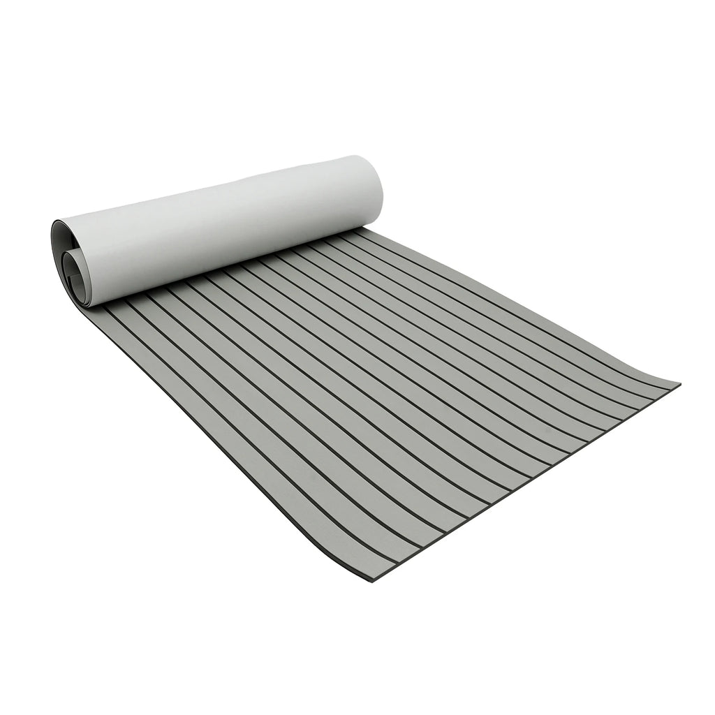 Tapis de Pont EVA Antidérapant 240×90 cm – 6 mm, Autocollant, Découpable, Imitation Teck