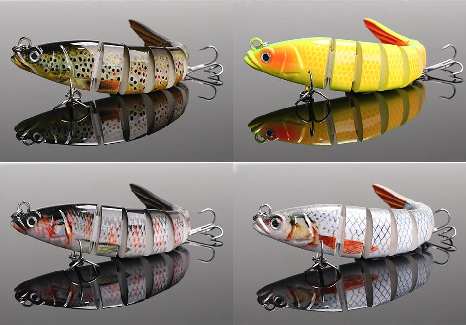VTAVTA 10/14cm Sinking Wobblers Fishing Lures Jointed Crankbait Swimbait 8 Segment Hard Artificial Bait For Fishing Tackle Lure