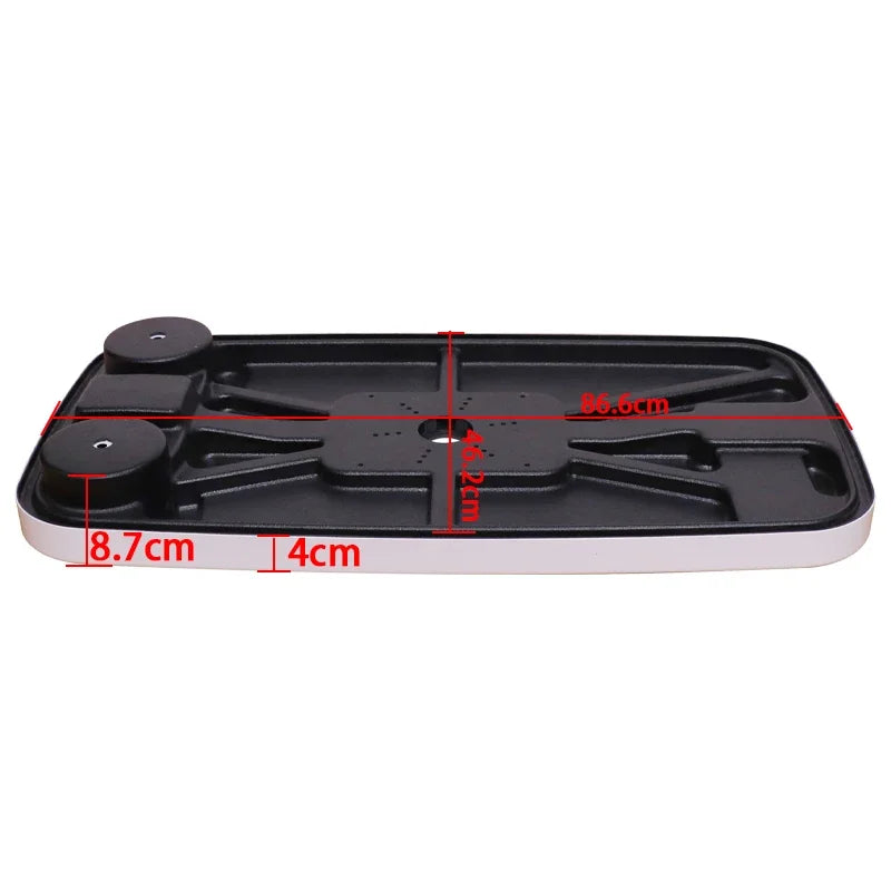 Plateau de table marin ABS 86x46 cm – Porte-gobelets & support téléphone | Bateau & Yacht