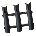 Fishing Rod Rack Boat Fishing 3 Rod Holder Boat Marine Plastic Black Tube Mount Rack
