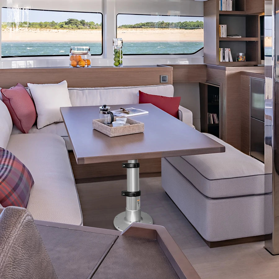 Pied de table pneumatique 3 niveaux – Hauteur réglable pour bateau
