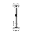 Adjustable  55lbs Load Capacity Table Pedestal, Lightweight Height Adjustable Stand with Removable Base, for RV Kitchen Workroom