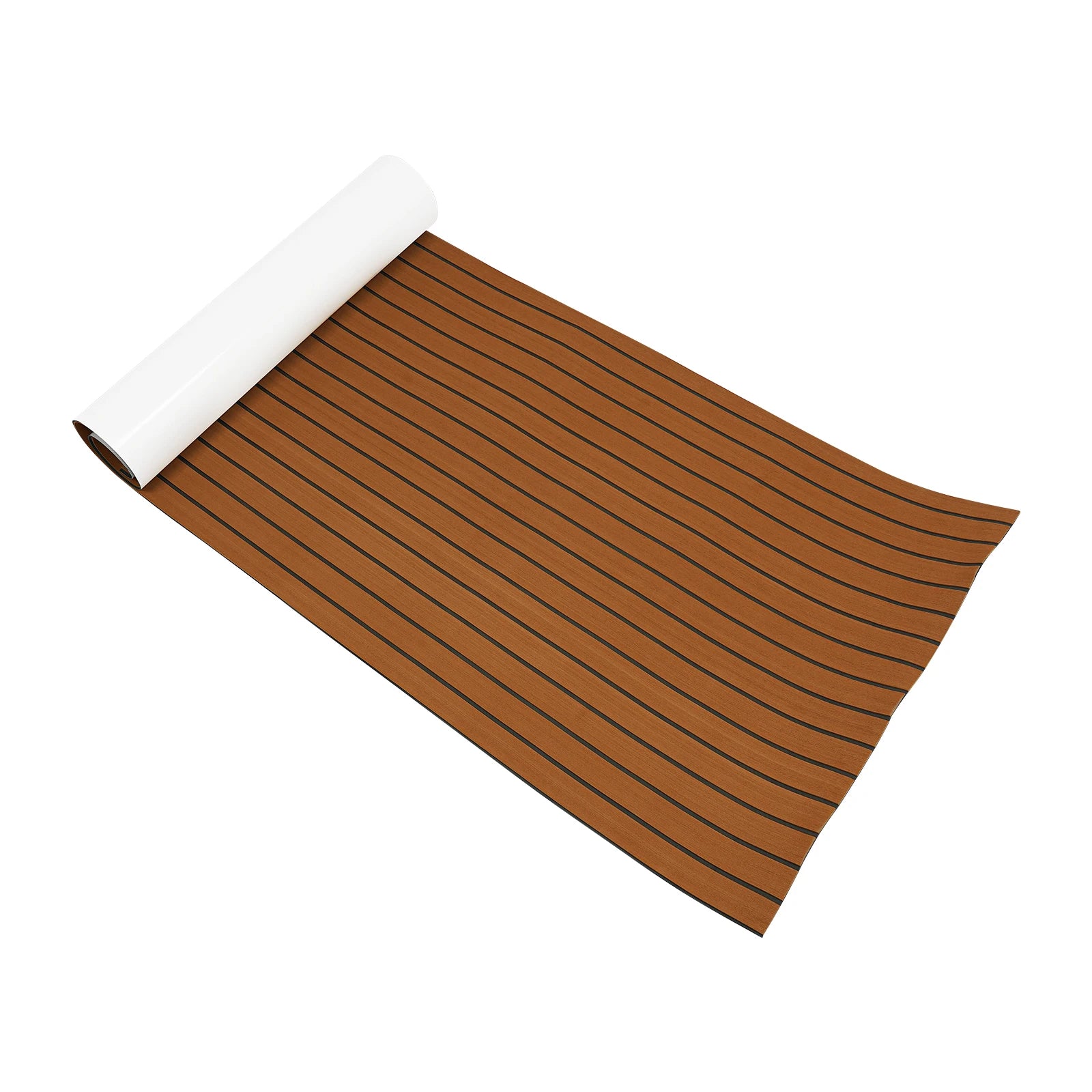 Tapis de Pont EVA Antidérapant 240×90 cm – 6 mm, Autocollant, Découpable, Imitation Teck